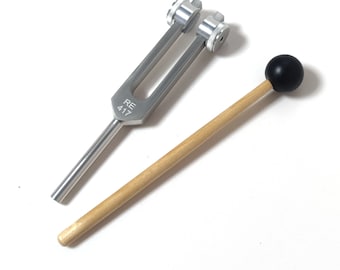 417 Hz Weighted Tuning Forks, 417hz Tuning Fork with Gem Foot, Add Personalization on Tuning Fork