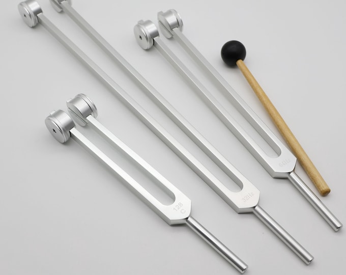Otto Weighted Tuning Fork: 32Hz / 64Hz / 128Hz, Sound Healing Tool