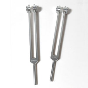 Diapason lesté 54,81 Hz, paire de diapasons lestés Schumann, diapason lesté 62,64 Hz