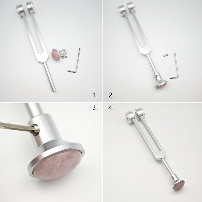 25mm Crystal Gem Boots: Tuning Fork Attachments, Sound Therapy - Etsy