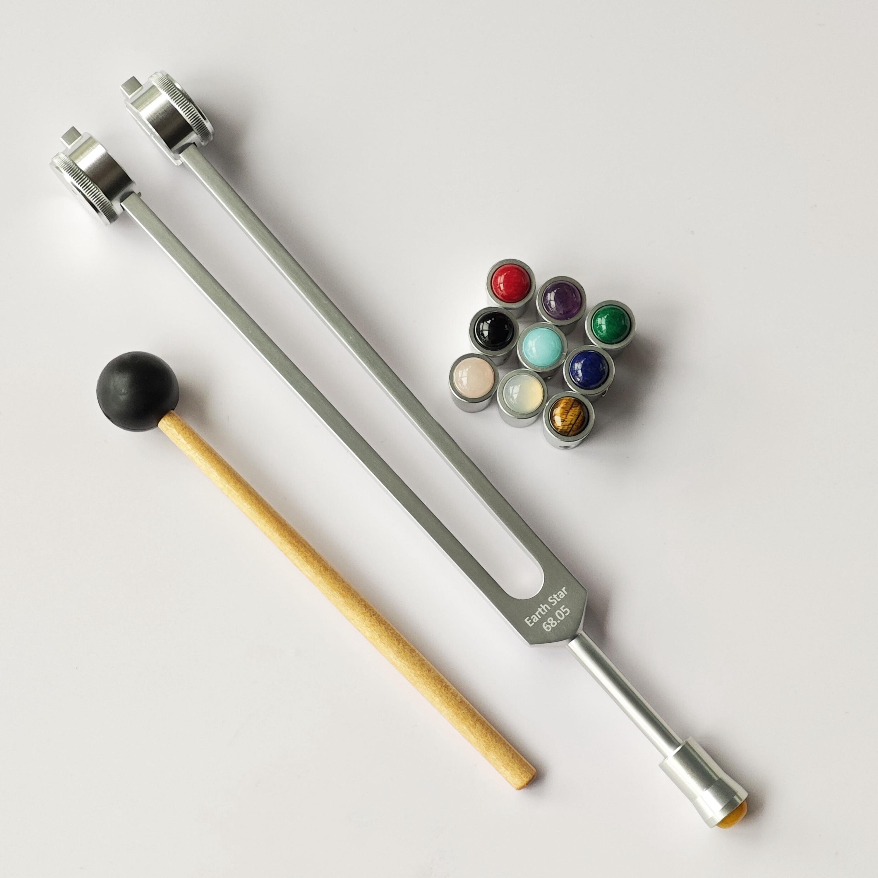 68.05Hz Weighted Tuning Fork with Gem Foot