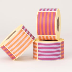 Aufkleber Streifen | Sticker, Verpackung, Geschenk, Bestellung, Party
