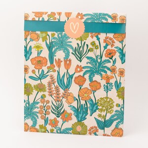 Sacchetti di carta XXL Il mondo dei fiori | Buste regalo, confezioni regalo, buste piatte, buste di carta, imballaggi, confezioni di grandi dimensioni, A4