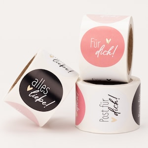 Aufkleber "Für dich" / "Post für dich" / "alles Liebe" | Sticker, Danke, Bestellung, Handmade Business, Verpacken