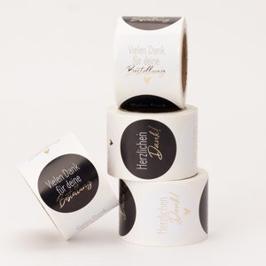 Autocollant « Merci beaucoup » / « Merci pour votre commande » | Autocollant, Merci, Entreprise artisanale, Emballage