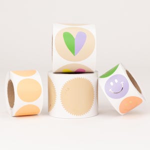 Aufkleber Mix, Herz, Smiley, Texte | Geschenkverpackung, Liebe, Geburtstag, Party