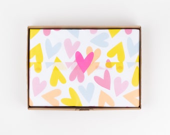 Tissue paper hearts 50 x 70 cm | Gift Wrapping, Wrapping Paper, Packaging, Entrepreneur, Packing Orders