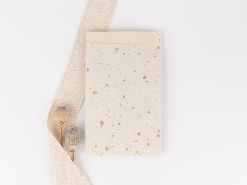 Sacs en papier éclaboussures de couleur avec effet doré, papier kraft Sacs cadeaux, emballage cadeau, sac plat, mini sacs, minimaliste, simple image 6