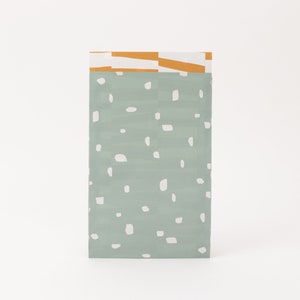 Paper bags minimalism, sage Summer, gift bags, gift packaging, flat bag, paper bags, spring image 4