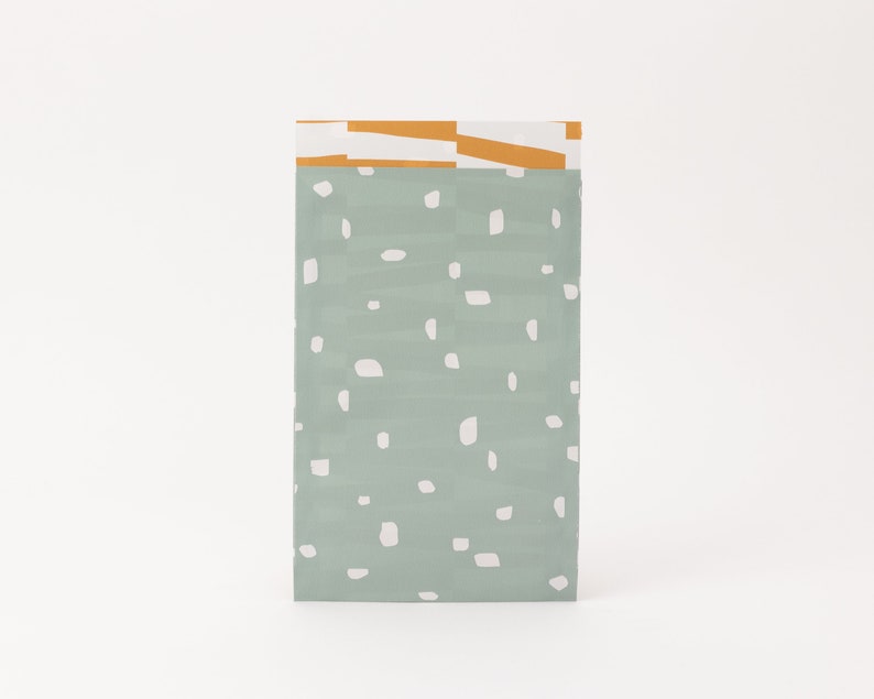 Paper bags minimalism, sage Summer, gift bags, gift packaging, flat bag, paper bags, spring image 4