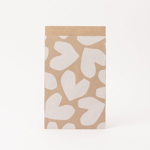 Papiertüten Kraftpapier Hearts Sommer, Geschenktüten, Geschenkverpackung, Flatbag, Paper bags, Frühling Bild 4
