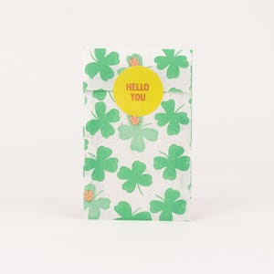 Mini sacs en papier trèfle | Sacs cadeaux, emballages cadeaux, sachet plat, emballage bijoux, bijoux