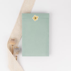 Papiertüten dickes Kraftpapier blau/grün, stabil, 12x19 cm Geschenktüten, Geschenkverpackung, Flatbag, Paper bags Bild 2