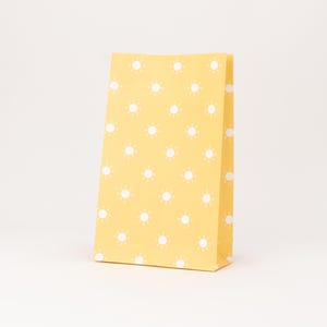 Sacchetti regalo sole | Sacchetti di carta, confezioni regalo, gialli, rosa, estivi, sacchetti con fondo quadro
