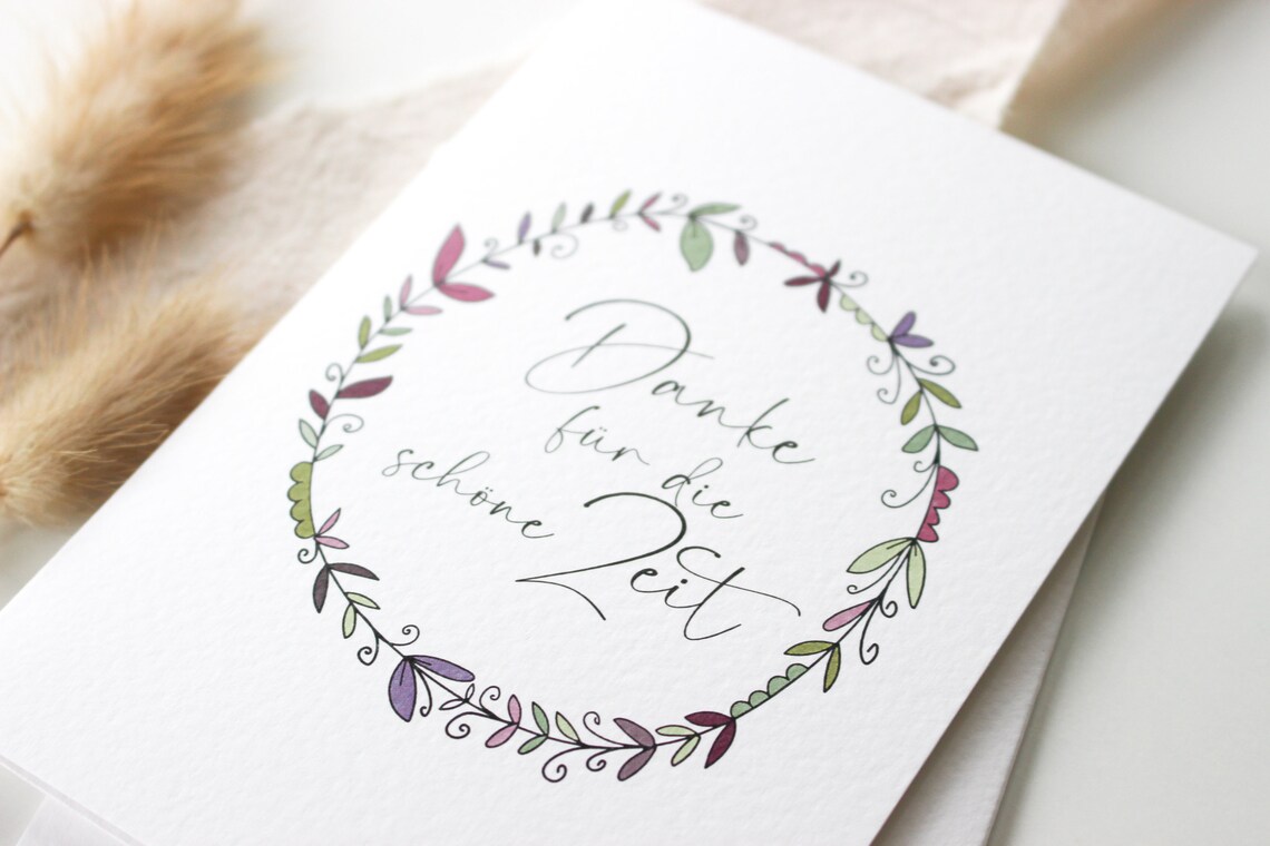 Danke Für Die Schöne Zeit Mit Dir Text www.etsy.com