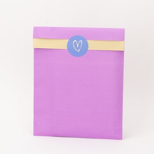 Sacchetti di carta Kraft XL lilla/vaniglia | Sacchetti regalo, Confezionamento regali, Sacchetto piatto, Imballaggio, Imballaggio di oggetti di grandi dimensioni, Confezione, A4