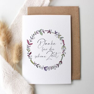 Abschiedskarte Danke für die schöne Zeit Kindertagesstätte