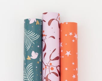 Geschenkpapier Rolle Berry X-Mas | Geschenkverpacking, Einpackpapier, Geschenkbögen, Weihnachten