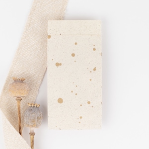 Sacs en papier éclaboussures de couleur avec effet doré, papier kraft Sacs cadeaux, emballage cadeau, sac plat, mini sacs, minimaliste, simple image 7