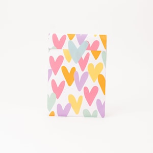 Buste di carta Cuori, 12 x 19 cm | Estate, sacchetti regalo, confezioni regalo, buste piatte, confezioni per gioielli