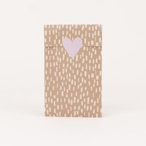 Mini sacchetti di carta Sprinkle Pop, tortora / blu | Sacchetti regalo, confezioni regalo, buste piatte, confezioni per gioielli, gioielli, kraft