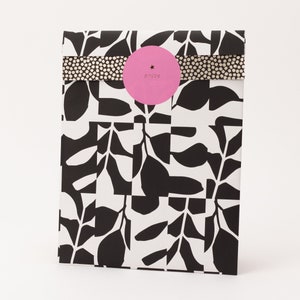 Papiertüten Abstrakte Blätter, Schwarz / champagnerfarben | Autumn, Herbst, Geschenktüten, Geschenkverpackung, Flatbag, Paper bags