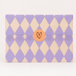 Rombi di carta velina, lilla / beige 50 x 70 cm | Confezione regalo, confezionare, confezionare regalo, imballaggio, ordini di confezionamento, estate