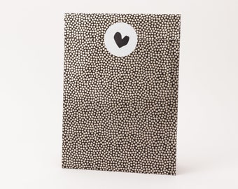 Paper bags Boho Dots, black / champagne | Autumn, autumn, gift bags, gift packaging, flat bag, paper bags