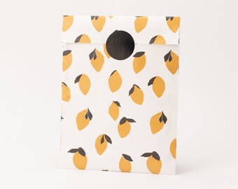 Paper bags lemons warm | Gift Bags, Gift Wrapping, Flat Bag, Paper Bag, Shipping Packaging, Etsy Seller