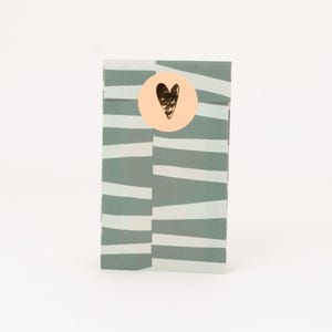 Mini Papiertüten Dicke Striche, blau | Sommer, Geschenktüten, Geschenkverpackung, Flatbag, Schmuckstücke Verpackung, Schmuck