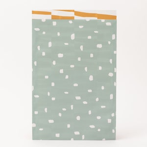 Paper bags minimalism, sage Summer, gift bags, gift packaging, flat bag, paper bags, spring image 2