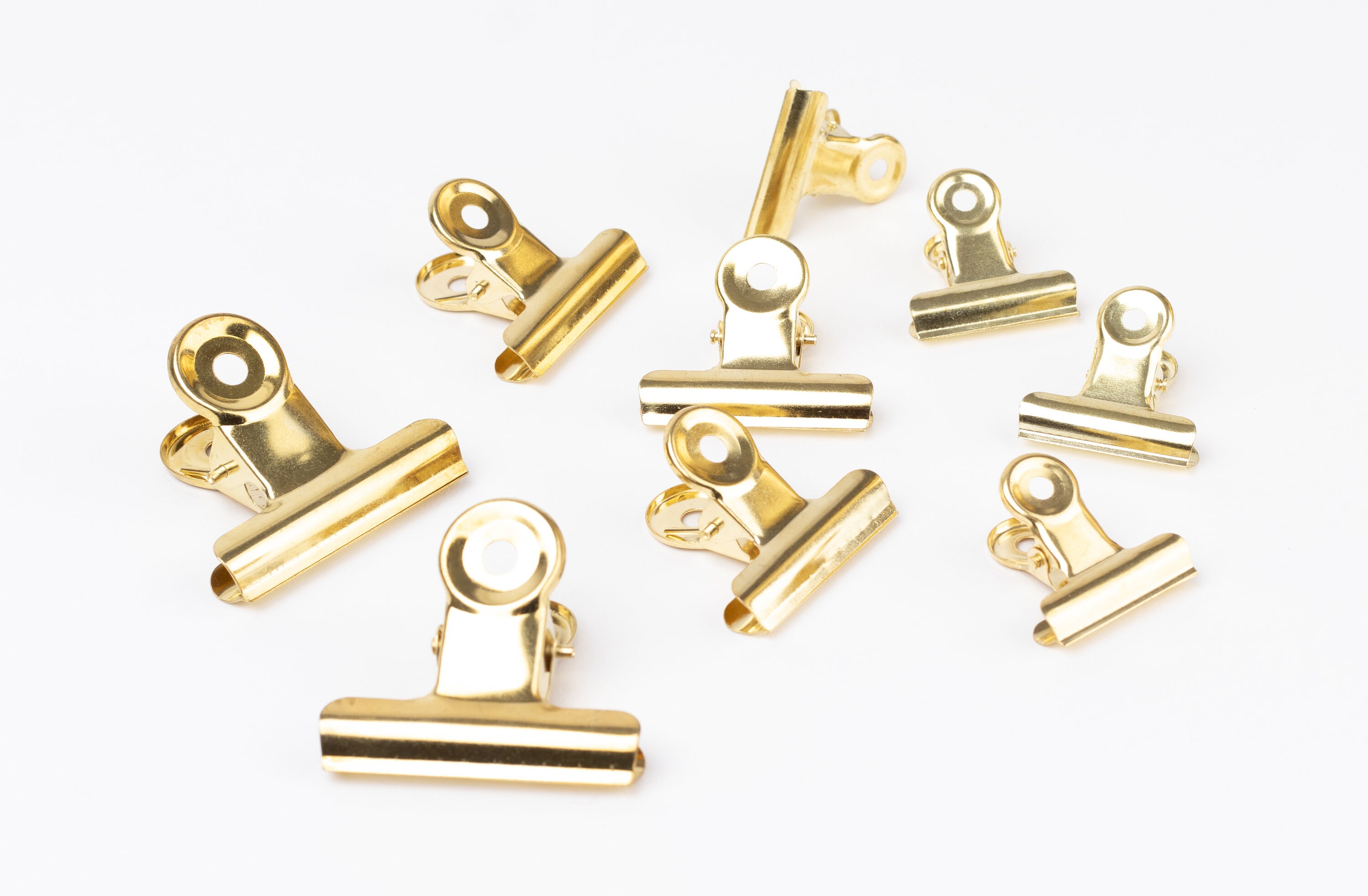 Metall Klammern in Gold und Kupfer wählbar, verpackt mit 12 Stück | NaDeco