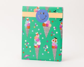 Paper bags gelato | Birthday, gift bags, packaging, flat bag, children's birthday, party bags, kids