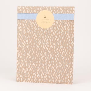 Sacchetti di carta Sprinkle Pop, Taupe / Blu | sacchetti regalo, imballaggio, sacchetto piatto, sacchetto di carta, venditore Etsy, amore