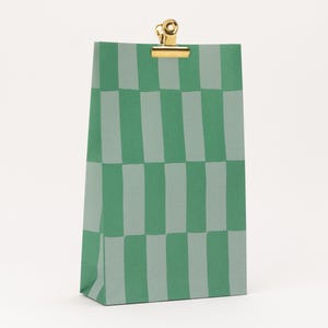 Blocs de sacs cadeaux, vert | sacs en papier, emballage cadeau, Noël, simple, sac à fond plat, sapin de Noël, sapin