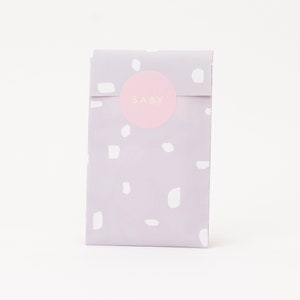 Mini sacchetti di carta minimalismo, lilla | Estate, sacchetti regalo, confezioni regalo, buste piatte, confezioni per gioielli, gioielli