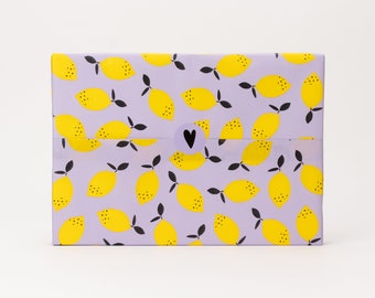 Papier de soie citron, violet 50 x 70 cm | Emballage cadeau, emballage, papier d'emballage, emballage, commandes d'emballage