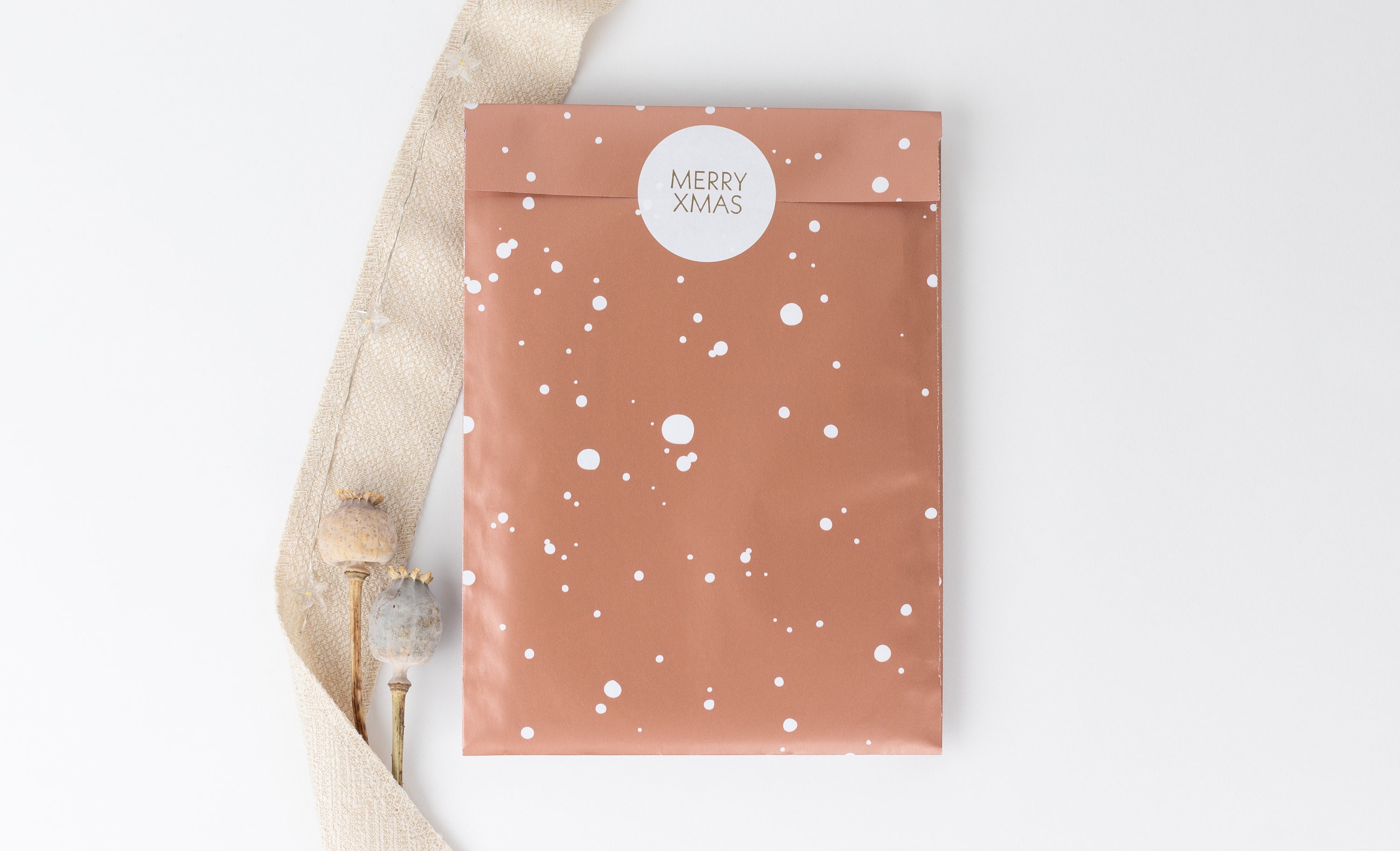 Rose gold christmas gift bags hot sale