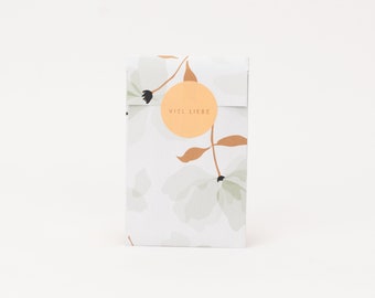 Mini Papiertüten Blütenblätter, grün | Blumen, Kleine Geschenktüten, Geschenkverpackung, Flatbag, Bestellungen, Schmuckstücke