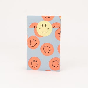Mini sacchetti di carta smiley, arancione neon, blu, giallo | Sacchetti regalo, confezioni regalo, buste piatte, confezioni per gioielli, gioielli, kraft