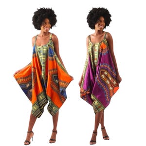 Woman's Traditional Print Jumpsuit Dashiki Print Ankara Fashion Ankara Style Woman's Clothing Dashiki Dresses Kente Print Wholesale