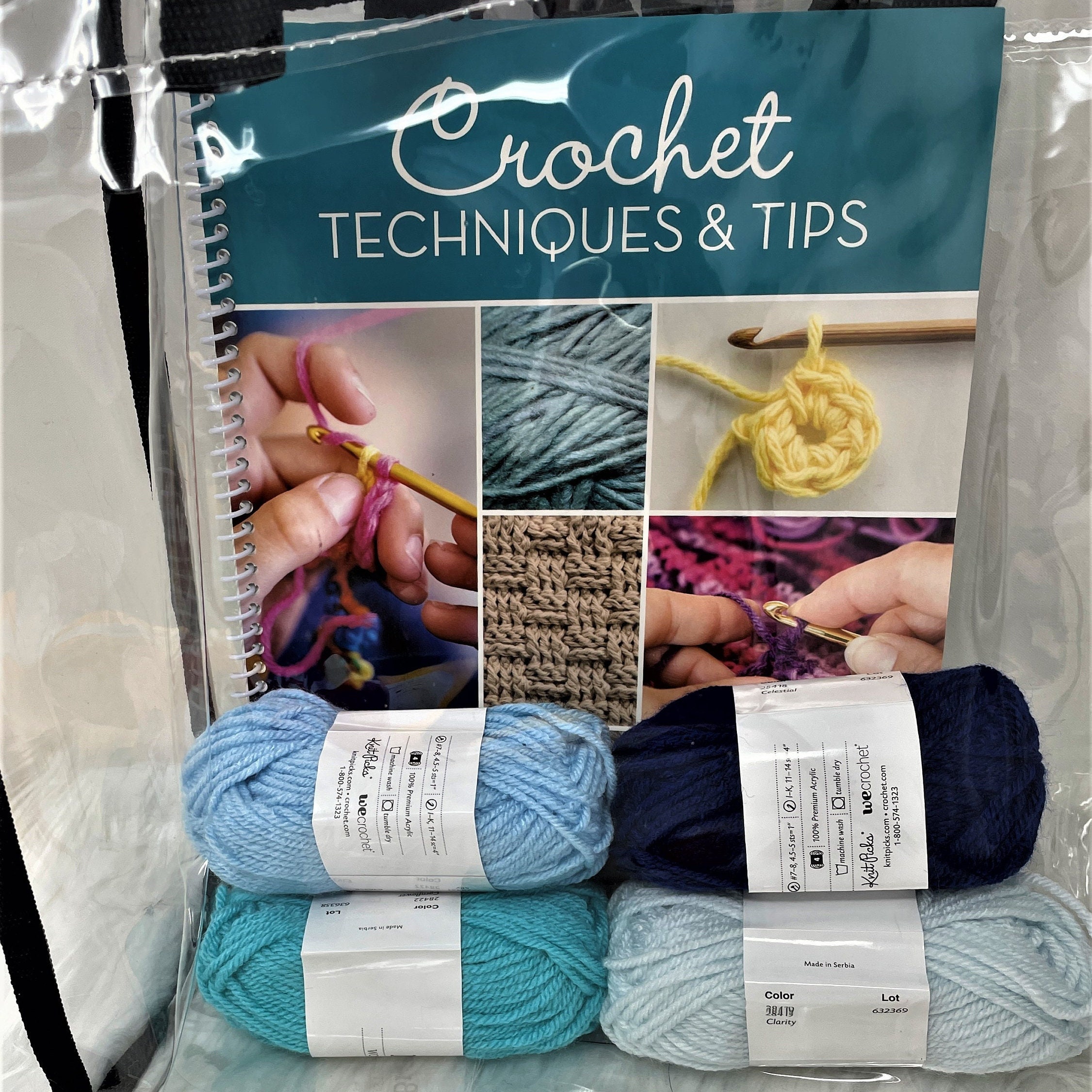 Learn to Crochet Kit for Beginners/grommet Work in Progress Etsy UK