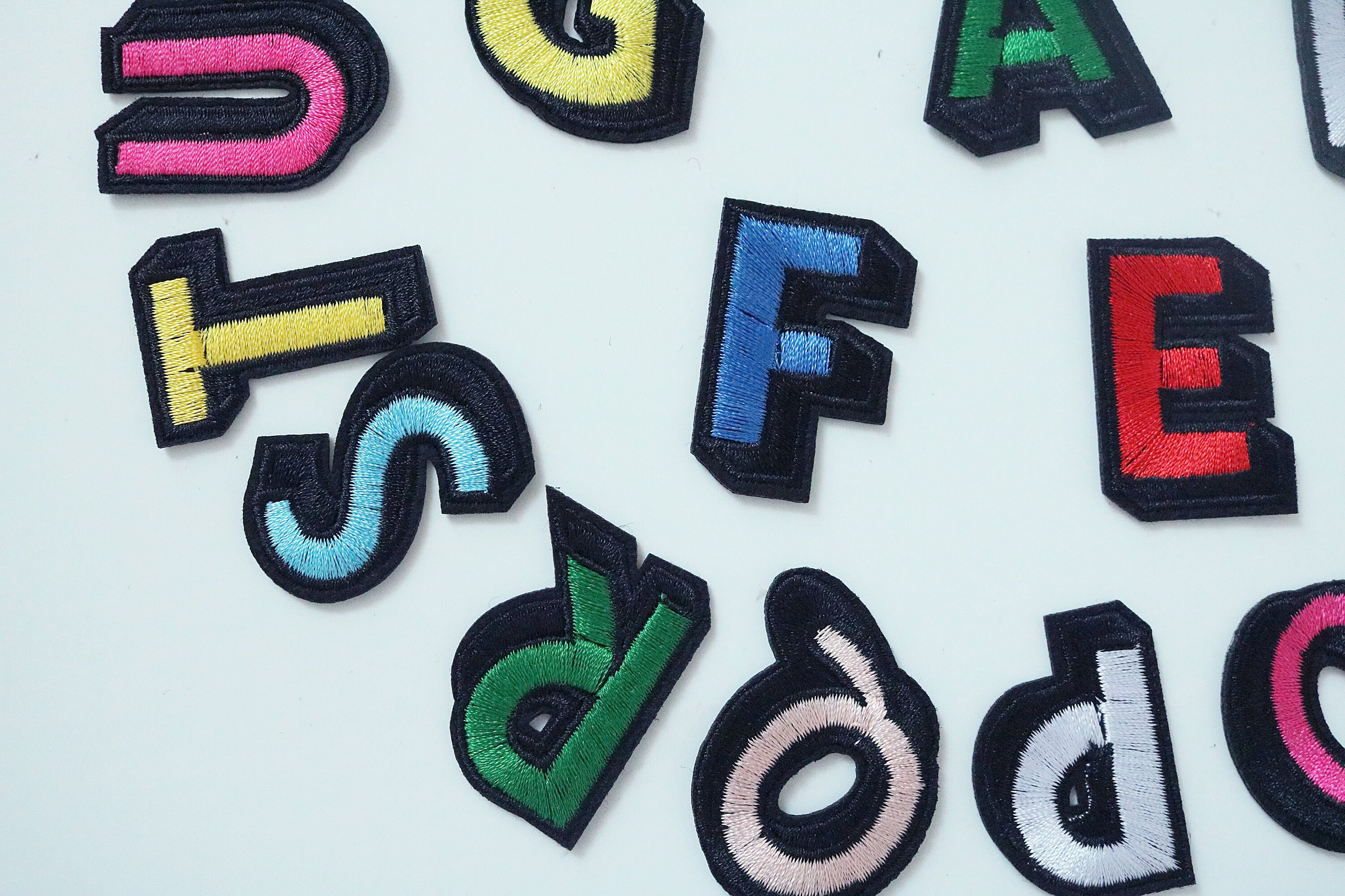 Rainbow Letters Patchletteriron on Patchembroidered - Etsy