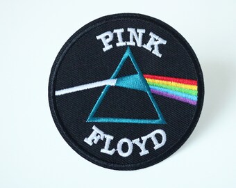 Pink Floyd Embroidered Round Patch iron on Rock Band Music Appliqué DS279