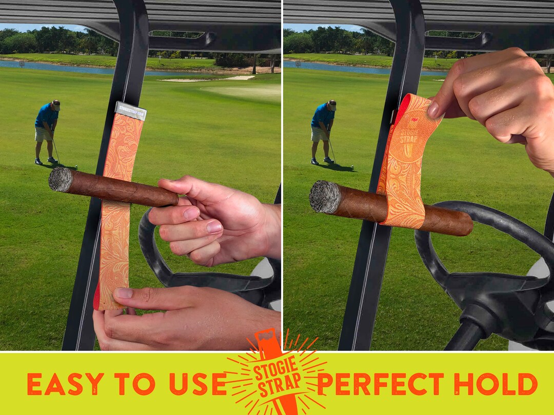 Golf Cart Cigar Holder the Western Strap Etsy