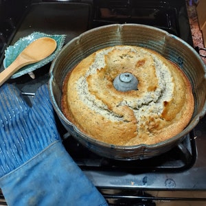 Brown Ceramic Bundt Pan and/or Cake Dish