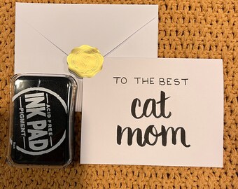 Cat Mom Mother’s Day card, Mother’s Day card from the cat