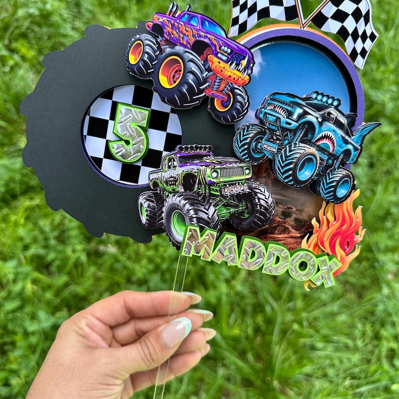 Monster Truck Cake Topper Etsy — free download
