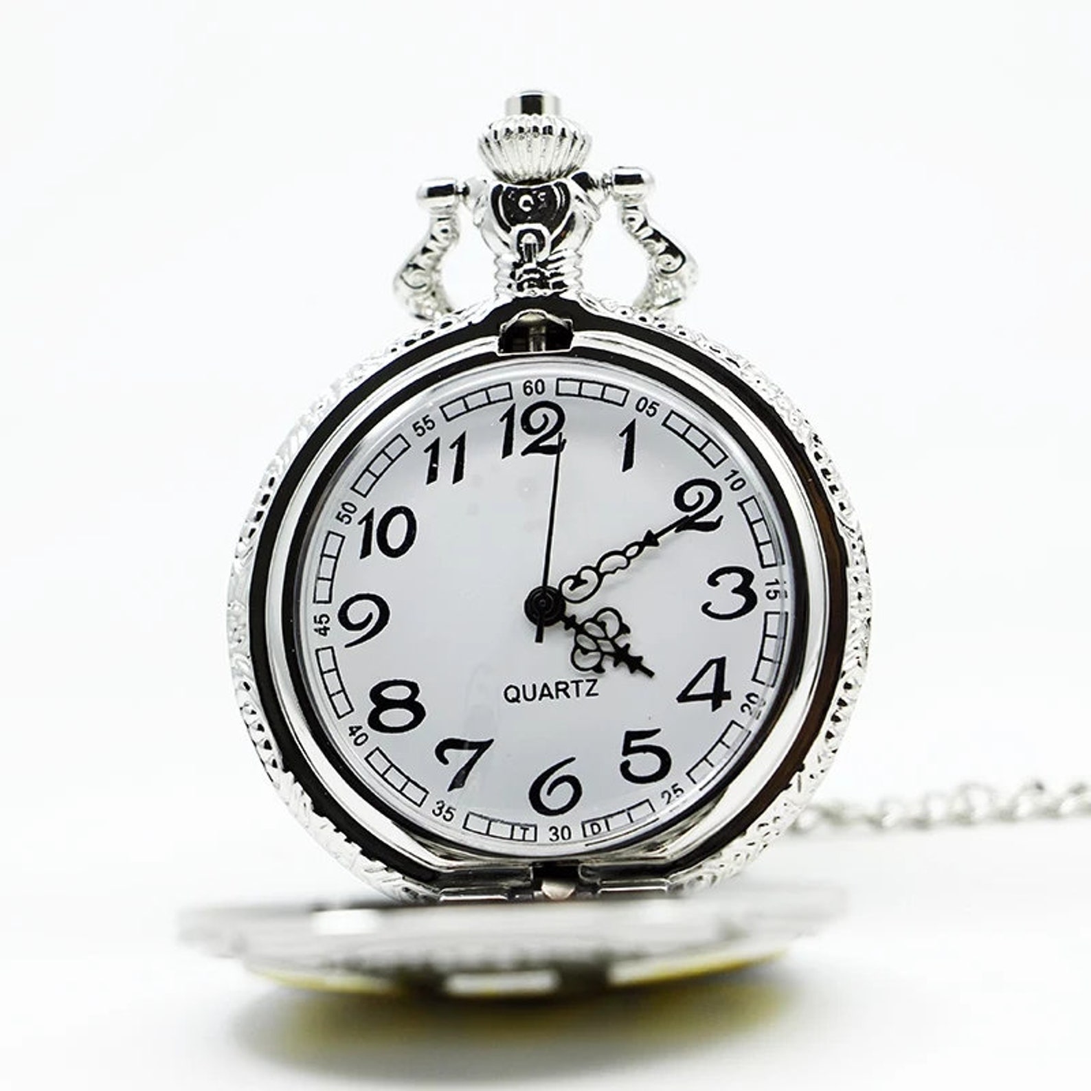 Dad Pocket Watch Battery Operated 4.8cm Specail Unique Present Etsy