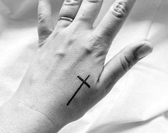 Buy Cross Temporary Tattoo Christian Tattoo Faith Tattoo Online in India -  Etsy